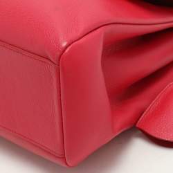 Pre Owned Dior Pink Leather Large Diorling Shoulder Bag