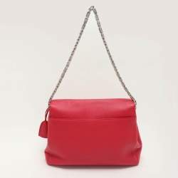 Pre Owned Dior Pink Leather Large Diorling Shoulder Bag