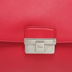 Pre Owned Dior Pink Leather Large Diorling Shoulder Bag