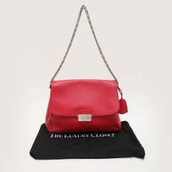 Pre Owned Dior Pink Leather Large Diorling Shoulder Bag