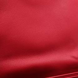 Pre Owned Dior Pink Leather Large Diorling Shoulder Bag