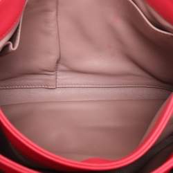 Pre Owned Dior Pink Leather Large Diorling Shoulder Bag