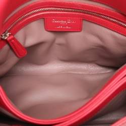 Pre Owned Dior Pink Leather Large Diorling Shoulder Bag