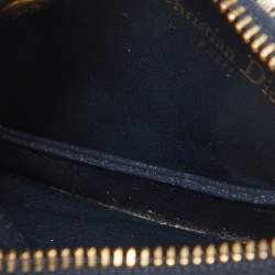 مملوكة مسبقًا Dior Navy Blue Oblique Fabric Saddle Coin Purse