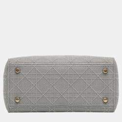 Dior Grey Medium Cannage Lady D-Lite