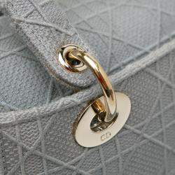 Dior Grey Medium Cannage Lady D-Lite