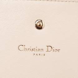 Dior Beige Patent Leather Diorama Wallet on Chain