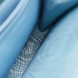 Pre Owned Dior Light Blue Cannage Patent Leather Lady Dior Phone Chain Holder