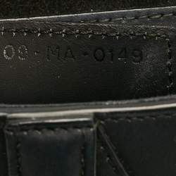 Pre Owned Dior Black Leather Saddle Bag