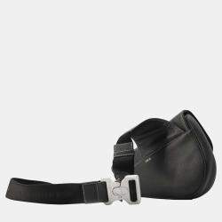 Christian Dior Leather Black Saddle Body Bag