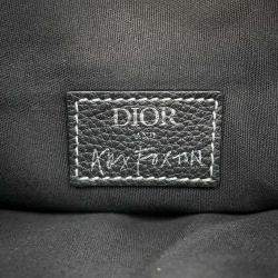 Christian Dior Leather Black Saddle Body Bag