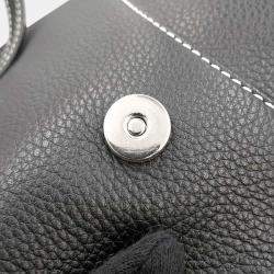 Christian Dior Leather Black Saddle Body Bag