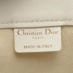 Christian Dior Leather White Black Dior Book Tote Large Bag