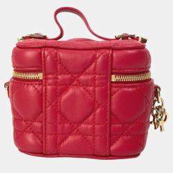 Pre Owned Dior Red LADY Dior Shoulder Bag