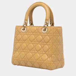 Dior Medium Lambskin Cannage Lady Dior