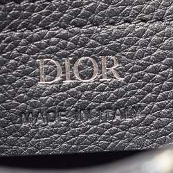 Dior Navy Blue Oblique Canvas and Leather Mini Saddle Backpack