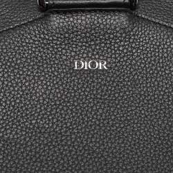 Dior Navy Blue Oblique Canvas and Leather Mini Saddle Backpack