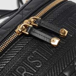 Dior Black Cannage Leather Small Diortravel Vanity Case