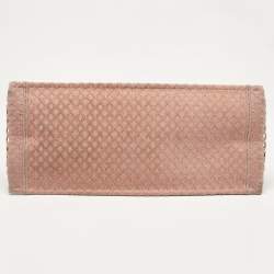 Dior Old Rose Mesh Embroidered Canvas Large Book Tote