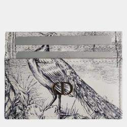 Christian Dior Toile De Jouy Peacock Card Holder