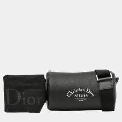 Dior Black Leather Atelier Roller Crossbody