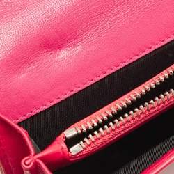 Dior Orange Cannage Leather Lady Dior Bifold Wallet