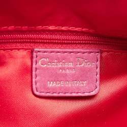 Dior Pink Leather Gipsy Ruffle Hobo
