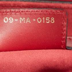 Pre Owned Dior Red Leather Saddle Bag