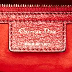 Pre Owned Dior Red Leather Diorangeles Tote