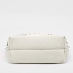 مملوكة مسبقًا Dior White Cannage Perforated Leather Dioriva Tote
