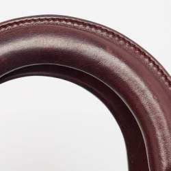 مملوكة مسبقًا Dior Burgundy Cannage Leather Small Lady Dior My ABCDior Tote