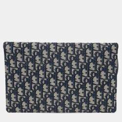 Pre Owned Christian Dior Oblique Saddle Pouch Bag