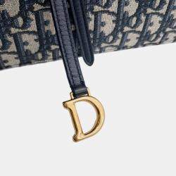 Pre Owned Christian Dior Oblique Saddle Pouch Bag