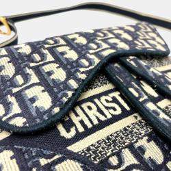 Dior Navy Saddle Flat Waist Pouch