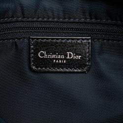 Christian Dior Indigo Blue Orange Canvas Dior Trotter Saddle Flight Line Shoulder Bag