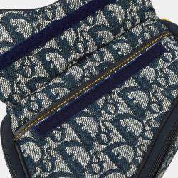 Christian Dior Navy Saddle Trotter Pouch Bag