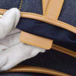 Christian Dior Blue Denim Saddle Handbag