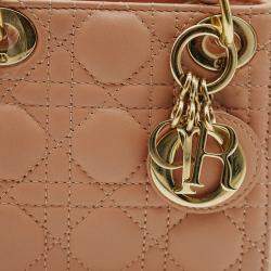 Dior Pink Micro Lady Dior Shoulder Bag
