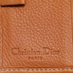 Pre Owned Dior Tan Leather Saddle Bifold Wallet