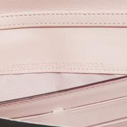 Pre Owned Dior Silver/Bronze Leather Flap Continental Chain Wallet