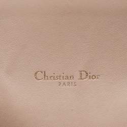 Dior Beige Cannage Leather Miss Dior New Lock Pouch Bag