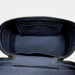 Dior blue Embroidery Vanity bag