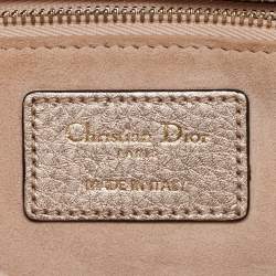 Dior Rose Gold Cannage Leather Small Soft Lady Dior Tote