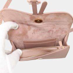 Dior Pink Leather Ultramatt Saddle Belt Pouch