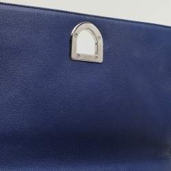 Dior Blue Leather Medium Diorama Flap Shoulder Bag