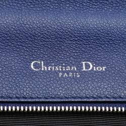 Dior Blue Leather Medium Diorama Flap Shoulder Bag