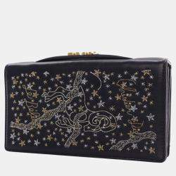 Dior Black Lambskin Tarot Aries Clutch