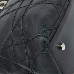 Pre Owned Dior Black Cannage Leather Granville Tote