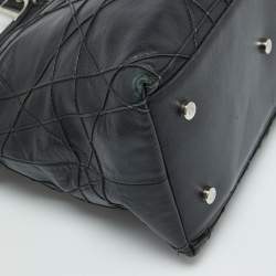 Pre Owned Dior Black Cannage Leather Granville Tote