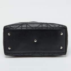 Pre Owned Dior Black Cannage Leather Granville Tote